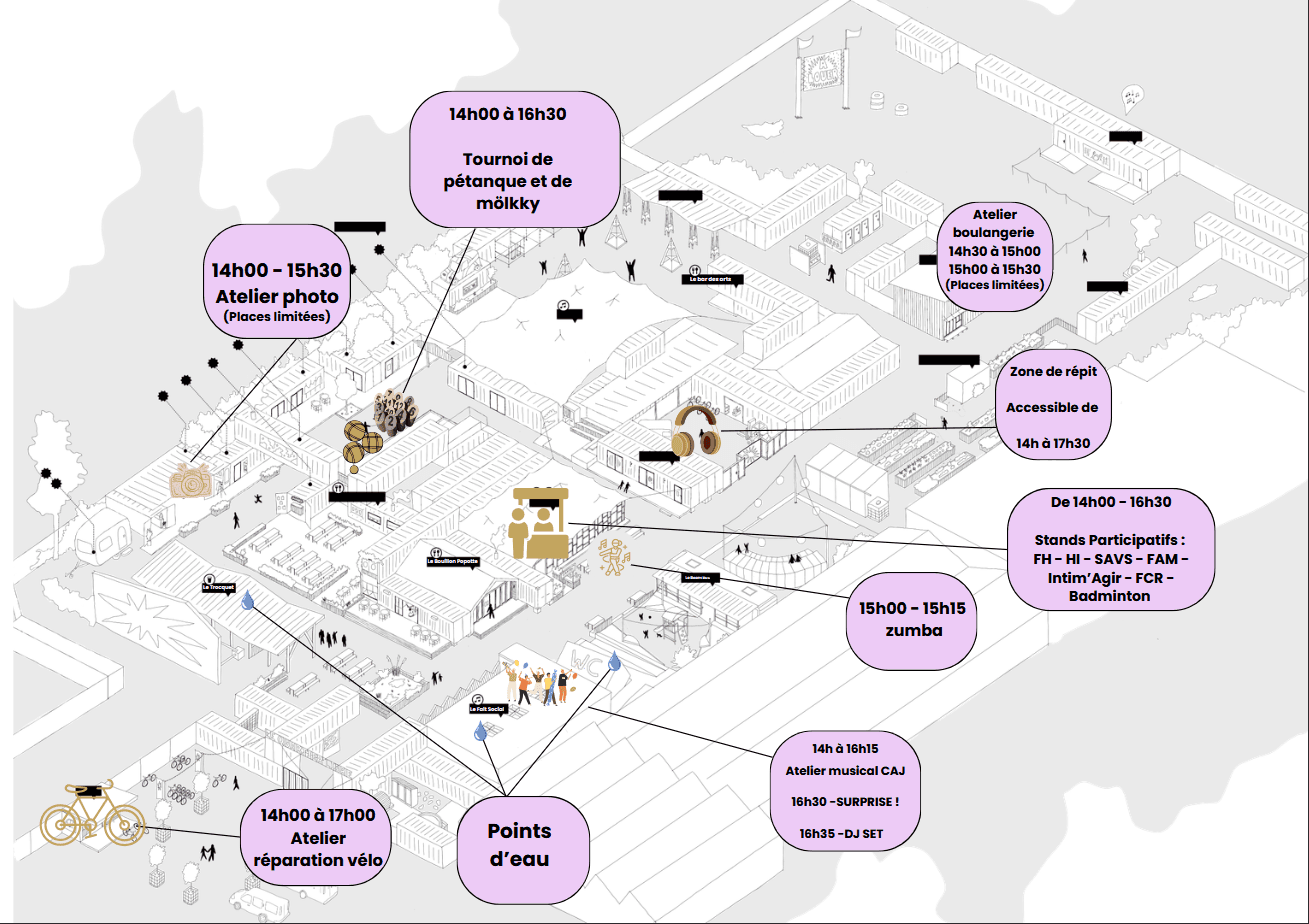 Apercu du plan du Quartier Libre